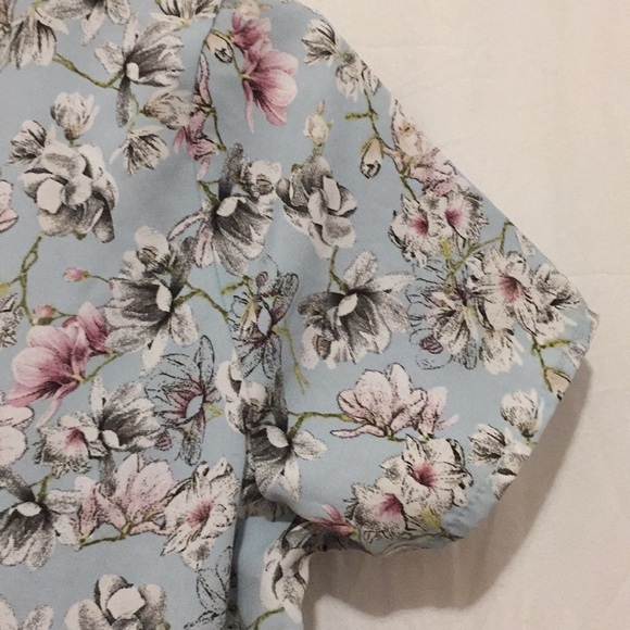 Les Amis dress shirt/top size Med floral design - Picture 5 of 7